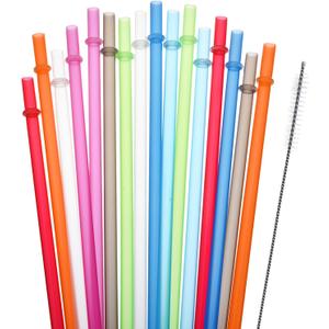 24 Pcs BPA Free Reusable Straws with a brush