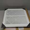 Fits 14"x14" Duct Opening | Steel Return Air Filter Grille by Handua [Removable Door] for 1-inch Filters | Vent Cover Grill | White | HVAC Cold Air Intake Grille | Out Dim: 16.7" x 16.7"