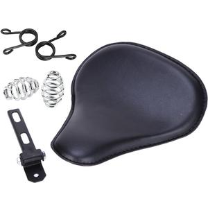 Motorcycle 13" Cushion Softail Spring Bracket Seat for Harley Suzuki Yamaha Bobber-Black