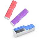 Pack of 5 Urekt Pill Organizer 2 Times a Day, (3 Pack) Small Pill Box, Am Pm Daily Pill Organizer, Moisture Proof Travel Pill Case for Pocket Purse, Portable Medicine Box to Hold Vitamin, Fish Oil, Supplement