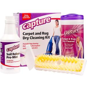 Capture Carpet Total Care Kit 100 - Home Couch and Upholstery, Car Rug, Dogs & Cats Pet Carpet Cleaner Solution - Strength Odor Eliminator, Stains Spot Remover, Non Liquid & No Harsh Chemical
