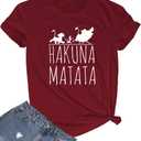 LOOKFACE Women Fashion Graphic Printed Cotton Tshirts Summer Tops Wine Red Small