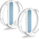 2 Pcs Replacement 40 oz Tumbler Lid for Stanley Cup, Dustproof Spill Proof Splash Resistant Tumbler Covers Fit for Stanley Tumbler and More Coffee Mugs(Blue)