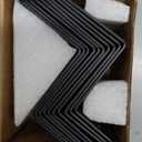 GBGS 10 PCS Black Z Brackets,2" Height Double Angle Z Clip for Wood Shelves Fixing