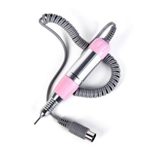 Nail Drill Handpiece Electric Nail Drill Handle Machine Replacement Nail Polishing Pen Portable Manicure Pedicure Tool (Pink)