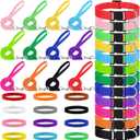 36 Pcs Puppy Collar and Leash Set, Adjustable Colorful Dog Collar and Leash Quick Release Clip Buckle Puppy Collars Whelping Collar for Small Medium Dogs Walking Training