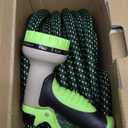 Relxitl Garden Hose, Flexible Water Hose, Ultra Lightweight Non-Expanding hose with 10 Function Sprayer, Leak proof, Pressure Resistant for Yard, Outdoor (Green, 100FT)