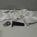 6 Pack Floating Shelf Brackets, 6 Inch Heavy Duty Industrial Shelf Bracket, Black Metal L Brackets for Shelves Support DIY(1/5 Inch Thicked)