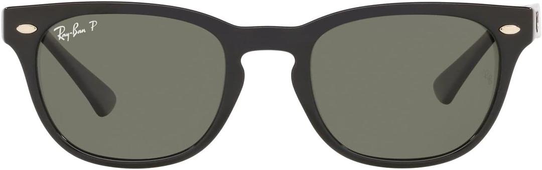 Ray-Ban RB4140 Wayfarer Sunglasses (Black/Polarized Green)
