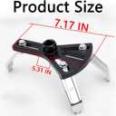 Osilly Car Fuel Pump Removal Tool, Adjustable Fuel Lid Tank Cover Collar Ring Spanner, Auto Fuel Pump Lock Ring Removal and Reinstall Tool, Universal 4.5" to 7.3" Fuel Tank Repair Tool