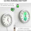 Wireless Hidden Camera Nanny Cam Clock 1080P FHD Hidden Spy Cameras for Home Real-Time View Motion Detection WiFi Wall Clock Security Camera Indoor No Audio