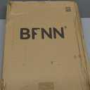 BFNN Free Standing Foldable Dog Gate, 16.5" High Step-Over Metal Short Pet Gate, Up to 96" Wide Puppy Fence for Stairs and Doorways, Indoor & Outdoor Use, No Drilling and No Assembly, White