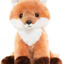 WEIGEDU Cute Red Fox Stuffed Animal Plush Toy with Big Soft Tail for Kids Boys Girls Birthday Bedtime Gift, 13 inches