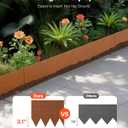 VEVOR Steel Landscape Edging, 6 Packs 40 x 8 in Weather-Resistant & Pre-Rust Metal Landscape Edging, Bendable Garden Edging Border, Lawn Edging for Flower Bed Yard Pathway Divider
