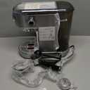 Espresso Machine 20 Bar, Compact Espresso Maker, Stainless Steel Professional Expresso Coffee Machines with Steam Milk Frother & 34oz Removable Water Tank for Home & Office, Latte, Cappuccino, Silver