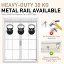 No Drill Mini Blinds, Horizontal Window Blinds & Shades, 33" Wx48 H, White