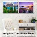 BAISITE Diamond Art Kits for Adults Beginners,2 Pack Round 5D Paint with Diamonds Pictures Full Drill Cross Stitch Home Wall Decor DIY Crafts Kits(12x16 Inches) BSTDPK809-810