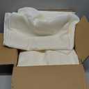 sancua Beige Tablecloths for 8 Foot Rectangle Tables, 6 Pack - 60x120 Inch - Washable Fabric Cloth Table Cloth for Wedding, Party, Birthday, Banquet, Reusable Polyester Table Covers