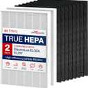 EL024 Replacement Filter Set 2 True HEPA + 8 Carbon Pre-Filters Compatible with Electrolux EL500 EL500AZ Oxygen Ultra Air Cleaner Air Purifiers by LifeSupplyUSA
