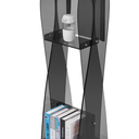 HODLBIT Upgraded Acrylic Podium Stand, Pulpits for Churches, 47.5inch Modern Lecterns & Podiums with Storage Shelf for Classroom, Weddings, Professional Presentation Podiums, Easy Assembly