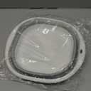 Hershii Collapsible Wash Basin Foldable Washing Dish Tub Portable Dishpan Organizer Color Contrast Space Saving Storage Container for Household Cleaning Camping Hiking Picnic (Medium, Grey+white)