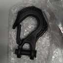 STEGODON Synthetic Winch Rope, 3/8" x100ft 23809LBS Dyneema Winch Rope 3/8 Heavy Duty Winch Cable with Protective Sleeve Forged Winch Hook for 4WD Off Road Vehicle Truck SUV (Orange)