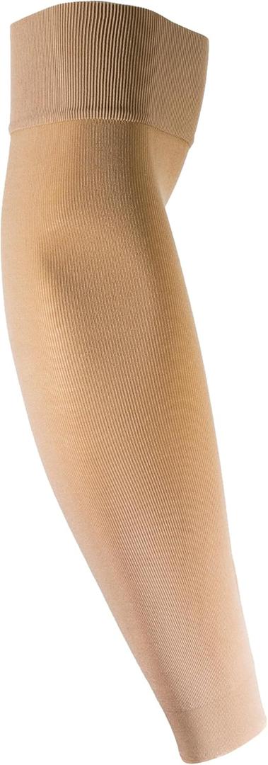 NuVein 15-20 mmHg Compression Lymphedema Arm Sleeve, Medical Support for Post Surgical Swelling Recovery, Beige, Small