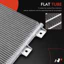 A-Premium Air Conditioning A/C Condenser Compatible with Kenworth C500 2007, K100E 1987-1990, T2000 1999-2005, T270 2009, T300 T400 T600A T800 W900