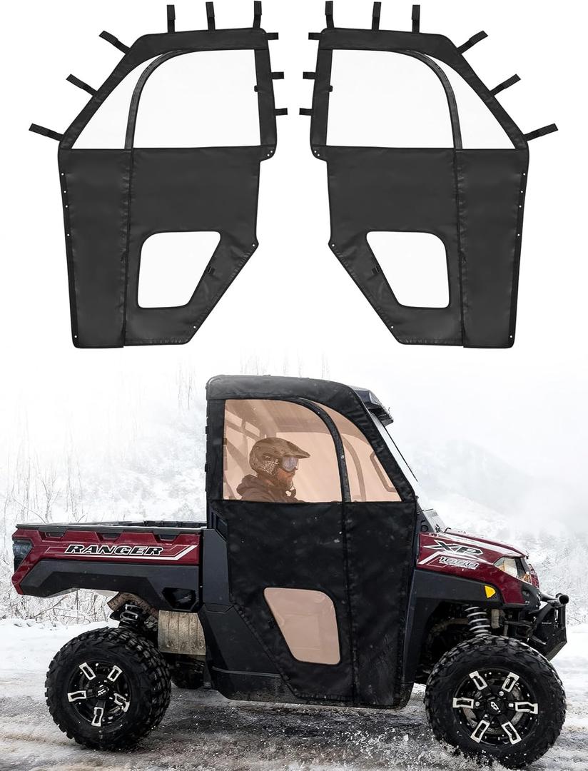 ZIDIYORUO UTV Cab Enclosure Compatible with Polaris Ranger 1000 2020-2025, Ranger XP 1000 2017-2025, Waterproof PVC Doors & Insulated UTV Cab Window Set w/YKK Zipper, Easy Install & Remove, Durable