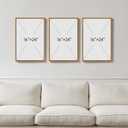 Framed Neutral Boho Wall Art Bedroom, 3 Piece Abstract Bohemian Brown Botanical Vase Canvas Artwork for Walls, Large Earth Tone Boho Pictures for Living Room Home Office Hallway Wall Decor, 16x24 Inch