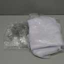 White Tulle Backdrop Curtain with Lights String for Parites 108ft Sheer Backdrop Curtains White Curtain Backdrop for Wedding Baby Shower Birthday Party Photo Shoot Decorations(2 Panels 10ft8ft)