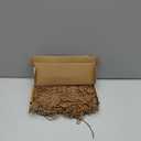 PU Leather Fringe Trim, 1 Yard 7.9 Inch Light Camel Double Side Suede Tassel Sewing Trim for DIY Craft/Sewing Dress Costume/Bags Shoe Decoration, Fringe Tassel