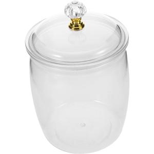 Ciieeo Airtight Plastic Storage Jar with Lid Large Capacity Food Storage Container for Kitchen for Snacks Candy Tea and Cookies