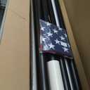 25FT Heavy Duty Flag Pole – Wind-Resistant Tapered Design, 2.7" Large Bottom Tube, Aluminum Residential Flagpole Kit with Solar Light, USA Flag, Complete Set, Great Gift Choice