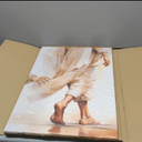 Jesus Canvas Wall Art Touching The Hem Of Jesus Christian Wall Decor Picture Bible Story Poster Print Religious Faith God Artwork for Bedroom Church Decoration, 16x24in