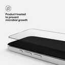 BodyGuardz Pure 3 Glass Compatible with iPhone 17 and iPhone 16 Devices - Durable Anti-Glare Tempered Glass, Easy Install, Edge-to-Edge, Case-Friendly - Black Border (for iPhone 17 Pro Max / 16 Pro Max - 6.9 inch)