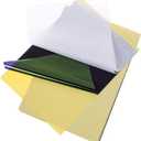 WftaTattoo Transfer Paper,Transfer Paper Tattoo Stencil, Tattoo Stencil Paper 100 Pcs, Tattoo Carbon Paper with A4 Size, Tattoo Tracing Paper with 4 Layers.