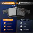 ECCPP Rear Brake Pads 4pcs Ceramic Disc Brake Pad Set Fit For Ford; For Mazda; For Jaguar; For Volvo; For Saab; For Chevrolet; For Saturn; For Pontiac