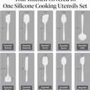 GIR: Get It Right 10-Piece Silicone Ultimate Kitchen Utensil Set Spatulas, Ladle, Flip, Spoons, Whisk, Peeler & Spoonula Nonstick, Non-Toxic, Heat-Resistant Sprinkles