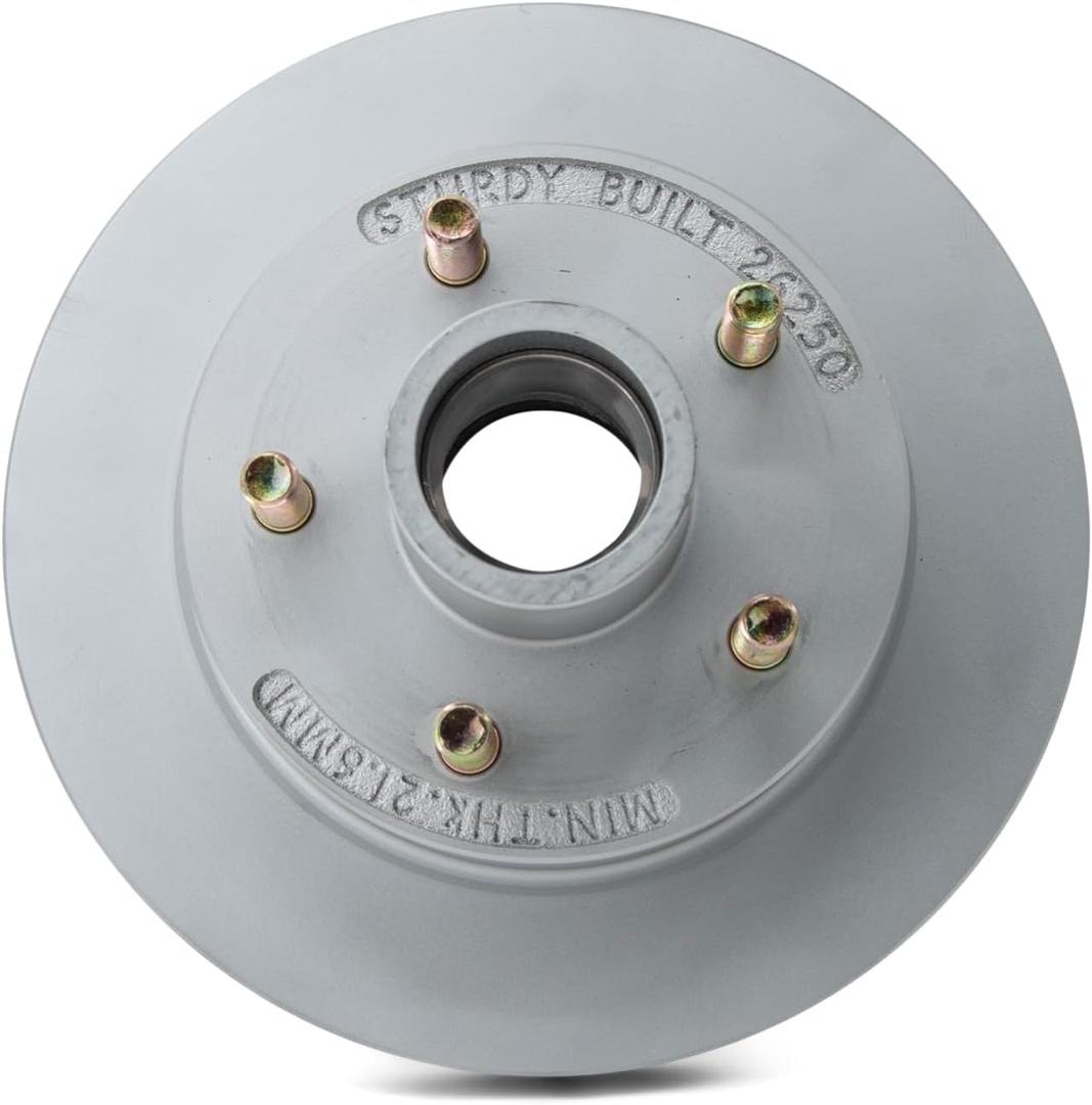 Sturdy Built Replacement Boat Trailer Integral Disc Brake Rotor Fits Kodiak and Deemaxx 5 Bolt 10"