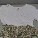 GRECERELLE Women Summer Casual Maxi Long Dress Short Sleeve Crew Neck with Pockets, Size Medium