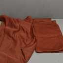 Aormenzy Microfiber Pillow Cases - Queen Size Set of 2-1800 Thread Count Ultra Soft Rust Pillowcases - Wrinkle Resistant Pillow Covers with Envelope Closure - 20" x 30"