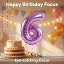 YPSelected 32 Inch Large Foil Helium Number Balloon Birthday Wedding Party 0-9 (Pink, 6)