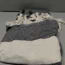 Bazaar Anatolia Turkish Beach Towel  100% Cotton, Quick Dry, Lightweight and Sand Free  Perfect for Bathroom, Travel, Yoga, Camping, Oversized 71x39 inches - Diamond Black