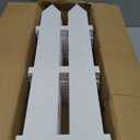 Sasylvia Christmas Tree Fences with LED String Lights 24 x 142 Inch Wooden Christmas Tree Picket Fence Barrier Wood Gate for Pets Dog Cat Xmas Holiday Wedding Home Garden Party Decor(Candy Cane)