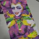 Fat Thursday Decorations Porch Sign, Fat Thursday Outdoor Decorations Hanging Banner for Door Masquerade Mask Porch Banner for Carnival Masquerade Party Supplies