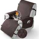 TAOCOCO 100% Waterproof Recliner Cover - Recliner Cover with Non-Slip Granule, Recliner Chair Covers with Elastic Band, Recliner Chair Covers for Reclining Chair(Chocolate, Large-28'')