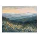 Haitunone Appalachian Mountains Wall Art Nature Landscape Smoky Mountains Poster Forest Floral Watercolor Painting for Living Room Wall Decor 12x16 inch Unframed