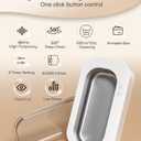 Professional Ultrasonic Cleaner, 48KHz Ultrasonic Jewelry Cleaner for Retainer,Eyeglass,Denture,Watch Band,Retainer,Ring - 2 Cleaning Modes/360°Deep Clean,350ML/12OZ 304 Stainless Steel Tank,Low Noise