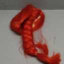 Red Long Straight Wig With Braids Red Braided Wig Cosplay Halloween Costume Wigs For Women